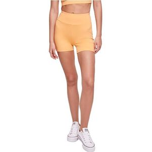 Urban Classics Short de cyclisme pour femme - Taille haute recyclée - Disponible dans de nombreuses couleurs - Tailles XS à 5XL, Orange pale, XS