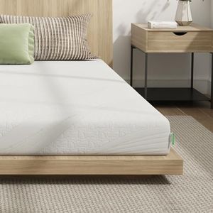 Novilla Matras 135 x 190 cm, 9-zone schuimmatras, omkeerbaar, zomer/winter, ademend en comfortabel, Oeko-Tex, hoogte 18 cm