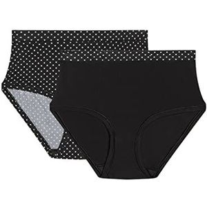 DIM Oh my dim's boxershorts, onzichtbaar en zachtheid, voor dames, 2 stuks, zwart (zwart/zwart 8q0)