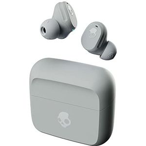 Skullcandy Mod Draadloze in-ear hoofdtelefoon, batterijduur 34 uur, microfoon, compatibel met iPhone + Android + Bluetooth-apparaten, grijs/blauw