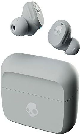 Skullcandy Mod Draadloze in-ear hoofdtelefoon, 34 uur batterijduur, microfoon, compatibel met iPhone + Android + Bluetooth-apparaten, grijs/blauw