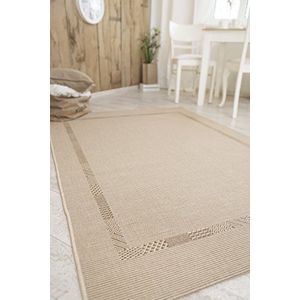 andiamo Louisville laagpolig tapijt zonder rand, polypropyleen, 133 x 190 cm, beige