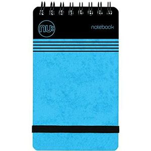 NU: Notebooks - Craze Cloud Notitieboek, A7, blauw, spiraalbinding, schrijfwaren, gelinieerd, 110 pagina's