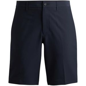 BOSS S_commuter platte shorts voor heren, Donkerblauw 402.