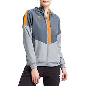 Erima Tracktop Squad presentatiejas voor dames, grijs/oranje