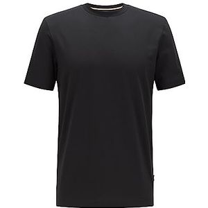Hugo Boss Tiburt T-shirt voor heren, ronde hals, korte mouw, zwart.