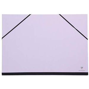 Clairefontaine 144403C – een tekenkarton met elastische sluiting, 52 x 72 cm, lila
