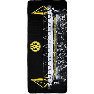 Borussia Dortmund, Microvezelhanddoek, zwart-geel, 75 x 180 cm