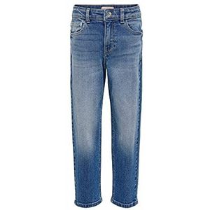ONLY Girl Mom Koncala Life Jeans, middelblauw, 122, denim middenblauw