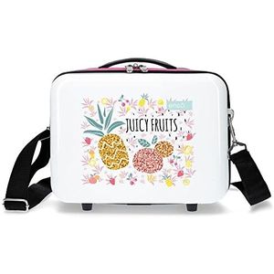 Enso Juicy Fruits Nececer aanpasbaar, meerkleurig, 29 x 21 x 15 cm, ABS, wit, 29 x 21 x 15 cm, kindermode, Wit., Kindermode