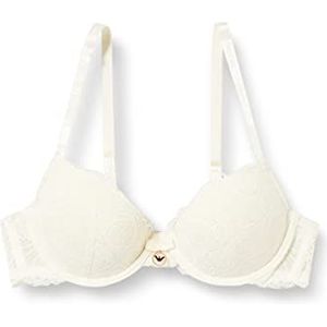 Emporio Armani Emporio Armani Eternal Lace Push Up Bra, Yogurt, B EU, Yogurt, B, yoghurt