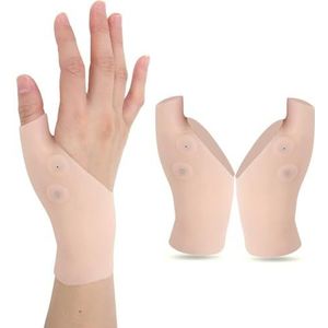 2 Stuks Inch Pols Siliconen Orthese,Siliconen Polsbrace Voor Hand Artritis Carpaal Kanaal Tenosynovitis Compressie Verstuiking
