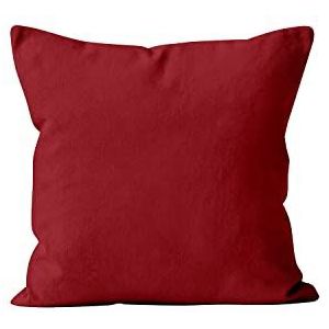 Soleil d'ocre, ALIX Kussensloop, polyester, 40 x 40 cm, rood