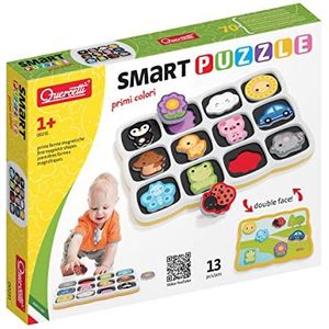 Quercetti Vormenpuzzel Kleuren En Woorden Junior 12 Stukjes