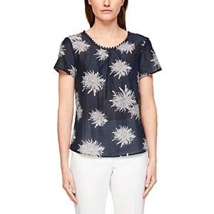 s.Oliver BLACK LABEL Blouse met korte mouwen voor dames, 59a2 Flowers Print