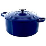 BK Bourgogne braadpan Ø 24 cm - blauw - gietijzer - inductie