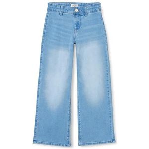 KIDS ONLY Kogsylvie Clean Wide Leg Lb DNM PIM Noos Jean large pour fille, Bleu jeans clair, 122