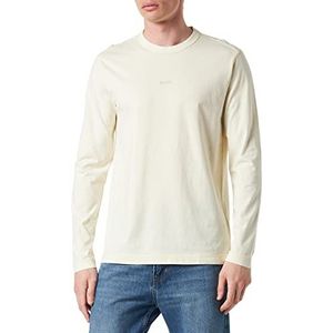 BOSS Tokkslong heren casual lange mouwen T-shirt beige S beige S, Beige