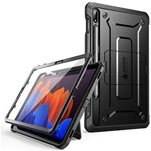 SUPCASE Beschermhoes voor Samsung Galaxy Tab S7 (2020) / Tab S8 (2022) 11 inch, met displaybescherming + standaard + penhouder [Unicorn Beetle Pro] robuuste bescherming rondom (zwart)