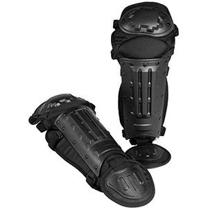 Mil-Tec Tactical Patrol kniebeschermers tegen oproer ter bescherming van benen en schenen, zwart