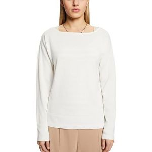 ESPRIT 994ee1i311 dames sweatshirt, 110/gebroken wit.