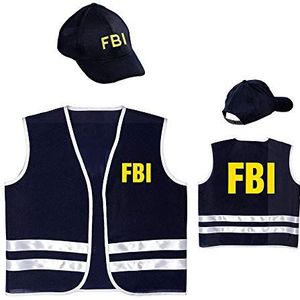 FBI AGENT"" (vest, cap) - (140 cm / 8-10 jaar)