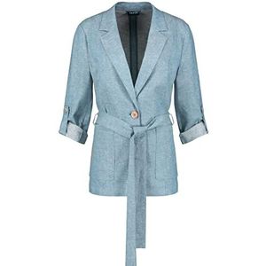 Taifun Blazer pour femme, Bleu jeans clair, 38