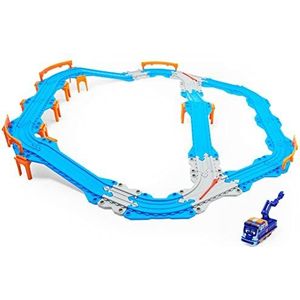 Mighty Express - Rails + treinset Milo – treinbaan met Milo Le Mecano locomotief – speelgoed geïnspireerd op de serie – geanimeerde avonturen op het spoor – speelgoed voor kinderen vanaf 3 jaar