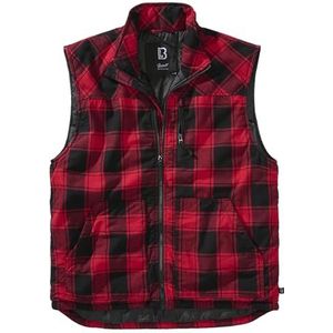 Lumber vest, rood/zwart, XXL, Rood/Zwart