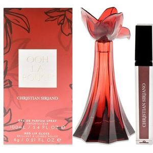 Ooh La Rouge by Christian Siriano for Women – 2-delige cadeauset 3,4 oz EDP Spray, 0,21 oz Red Lip Gloss
