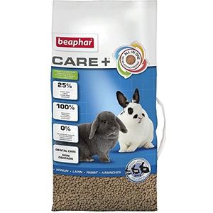 BEAPHAR CARE+ – Super Prenium voer voor geëxtrudeerde konijnen – 24% vezels – smakelijk, zonder toegevoegde suiker en kleurstoffen – hoge verteerbaarheid – draagt bij aan natuurlijke tandslijtage – 10