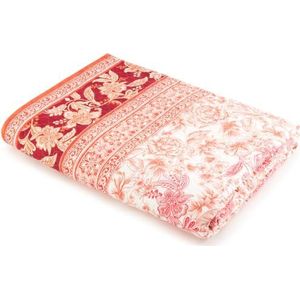 Bassetti CAPODIMONTE 9328511 Sprei 100% katoen, kleur koraal R1, afmetingen: 265 x 255 cm