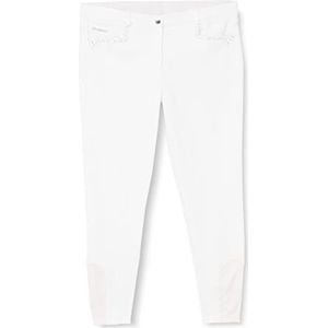Whitaker Pantalon d'équitation en tricot avec strass pour femme, blanc, 34W