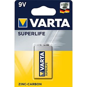 Varta Superlife 42338 zinkchloride-batterijen 6F22/9V (2022) 9V (10 stuks)