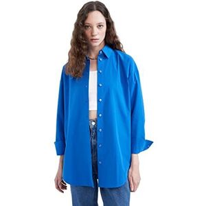 DeFacto T5494az Tuniek T-shirt voor dames, Royal Blauw