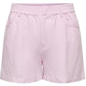 ONLY Onlwindy Life Mw Linen Bl Short PNT pour femme, Roseate Spoonbill, S