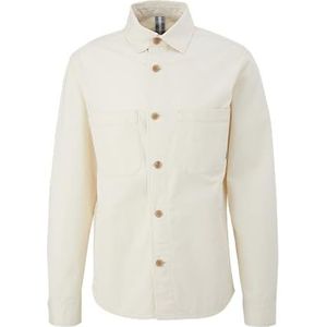s.Oliver 2128500 Overshirt voor heren, Wit