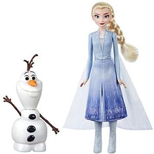 Hasbro Disney, Elsa & Olaf, Lift Elsa's Arms Olaf beweegt, spreekt en verlicht met Disney-film Frozen 2 - speelgoed voor kinderen vanaf 3 jaar - Duitse taal