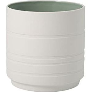 like. by Villeroy & Boch 10-4275-4201 it's my home bloemen, Leaf mineraal, prachtige porseleinen pot voor uw groene oase, groen, wit