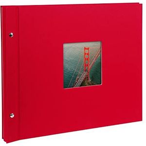 Goldbuch Bella Vista rood 39x31 Schraubalbum 40 witte zijden