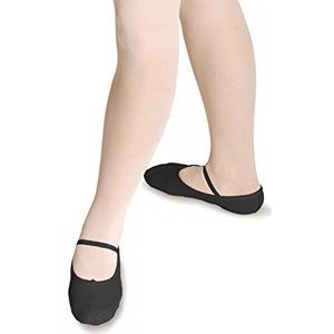 Roch Valley Leren ballerina's met all-voetbed - wijd gesneden, zwart.