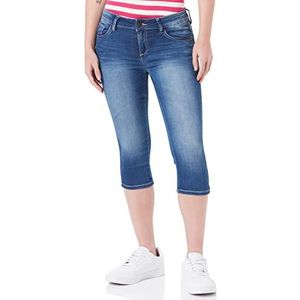 Timezone AleenaTZ 3/4 Panty voor dames, Verwassen denim blauw