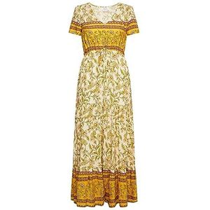 EYOTA Robe d'été pour femme 15926489-EY01, blanc laine multicolore, taille L, Robe d'été, L