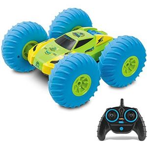 Mondo Motors - Hot Wheels Stunt Tornado 24 cm radiografisch bestuurbare auto - Buggy-All-Terrain-omkeerbaar - opblaasbare wielen - speelgoed voor kinderen - 3 jaar en ouder, groen