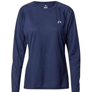 NewLine T-shirt de course pour femme L/S Noir Iris