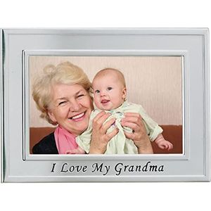 Lawrence Frames Sentiments Collection I Love Grandma fotolijst, geborsteld metaal, 10 x 15 cm