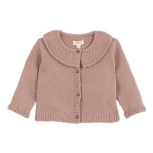 Gocco Jas met volantkraag, babytrui, meisjes, roze (roze), 24-3 jaar, roze, Roze