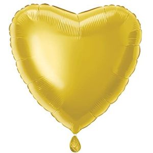 Unique 20301 Feestballon hart goud 45 cm