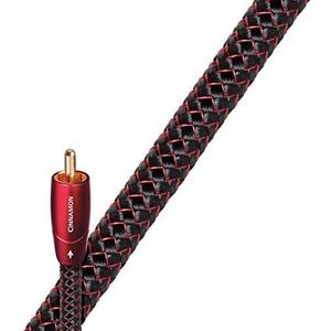 AudioQuest Coax Cinnamon Coaxkabel, 0,75 m, mannelijke connector/mannelijke connector, goud, zwart, 75 Ω, 1 stuk