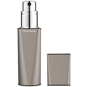 Travalo Obscura grijze parfumverstuiver voor uniseks, navulbare verstuiver, 0,17 oz